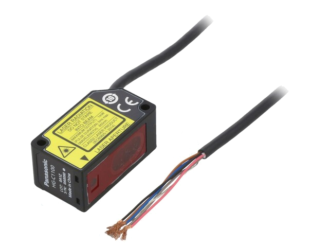 Sensor: afstanden; lasersensor; retro-reflectief; Bereik: 100mm Sensor: afstanden; lasersensor; retro-reflectief; Bereik: 100mm